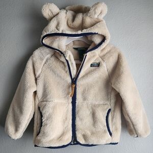 LL BEAN FLEECE ZIPPER JACKET 3T